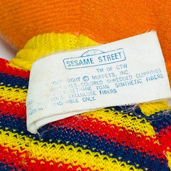 Vintage 1970s Sesame Street Knickerbocker Ernie Plush‎ Stuffed Toy Taiwan - Picture 5 of 7